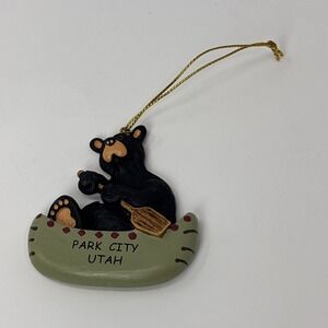 Big Sky Carvers Barefoot Collection Black Bear Figurines Ornament Park City UTAH